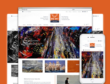 Antiques and Fine Art ecommerce website
